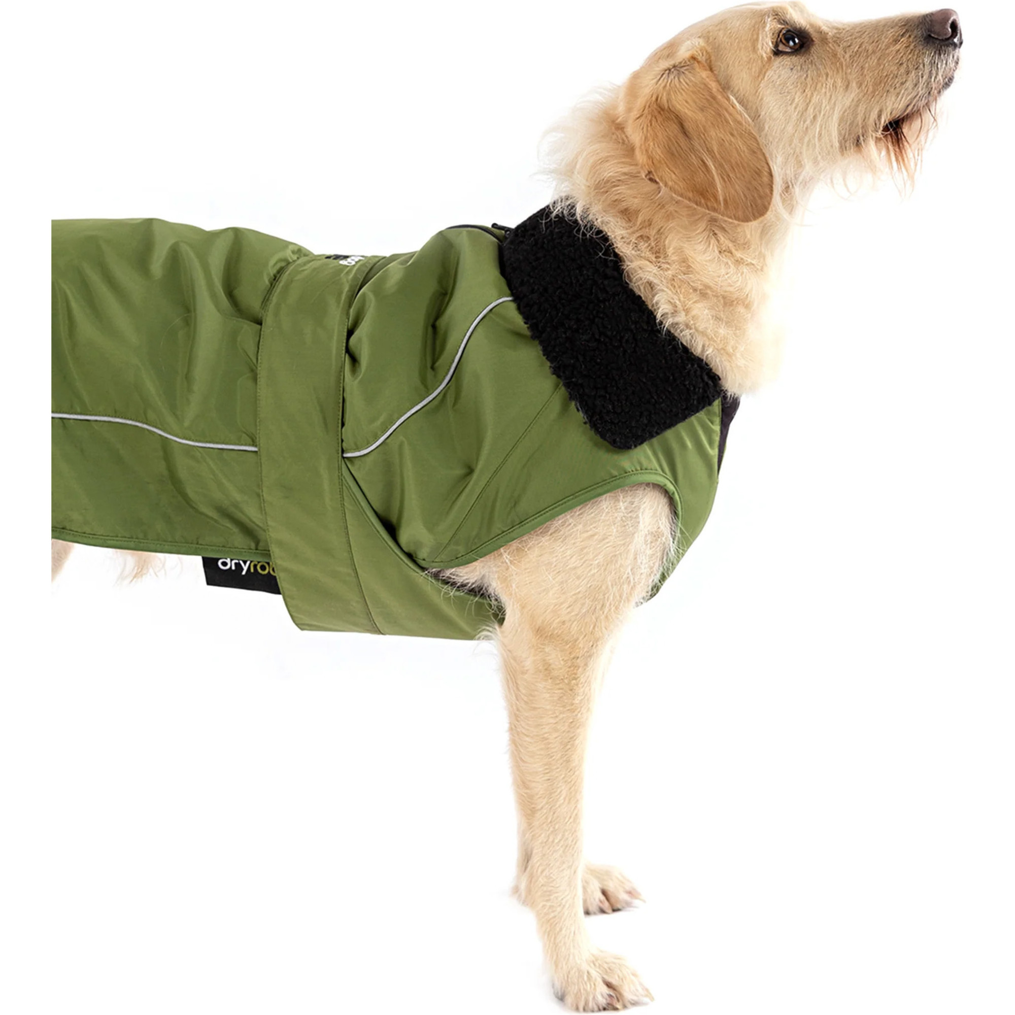 2024 Dryrobe Dog Coat V3 DRV3 Black / Dark Green Accessories Dog